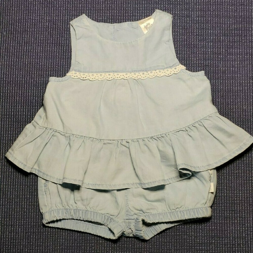 Two-piece Chambray Summer Set By Baby B'Gosh